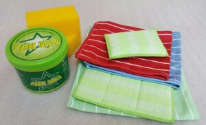 Boite de 800gr (2 éponges + 5 pièces de microfibre Bambou)
