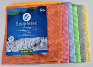 Lot de 6 torchons microfibre vaisselle